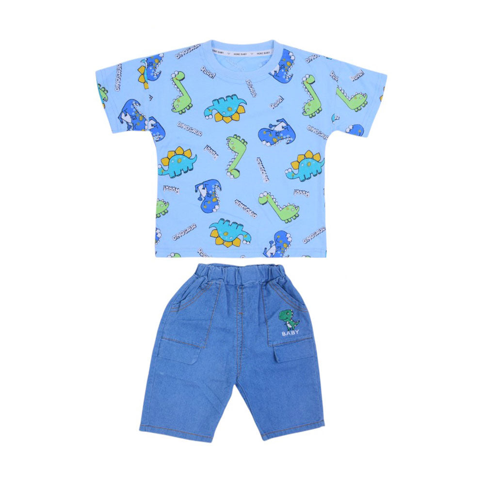 BOY S/S 2PC KNICKER SUIT MZS-25 2-3 YEAR BS-17 W/G