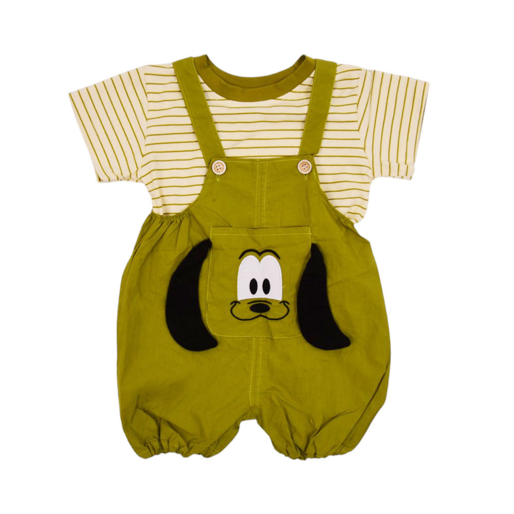 BOY S/S 2PC ROMPER MZS-25 12-18M GS-10 W/G