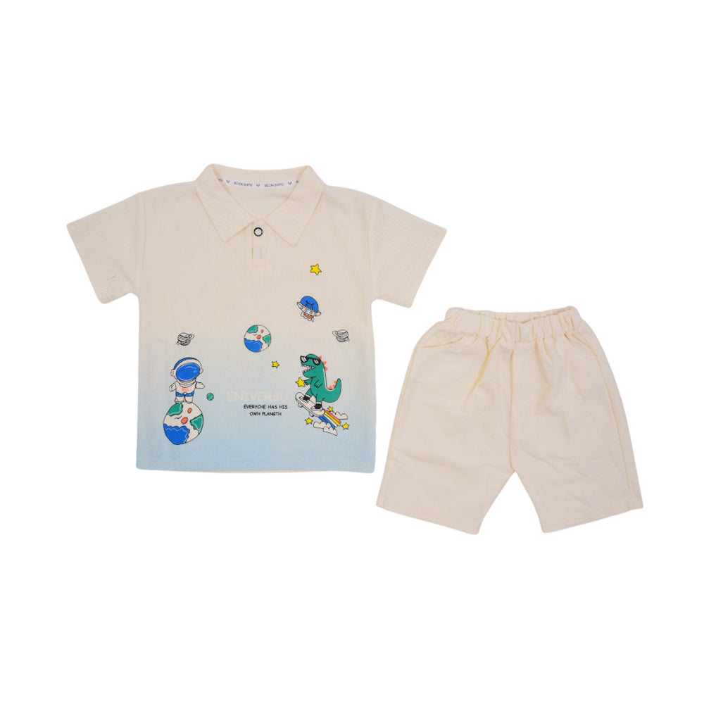 BOY S/S 2PC KNICKER SUIT MZS-25 3-4 YEAR SB-02 W/G