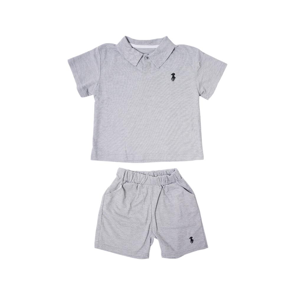 BOY S/S 2PC KNICKER SUIT MZS-25 2-3 YEAR SB-05 W/G