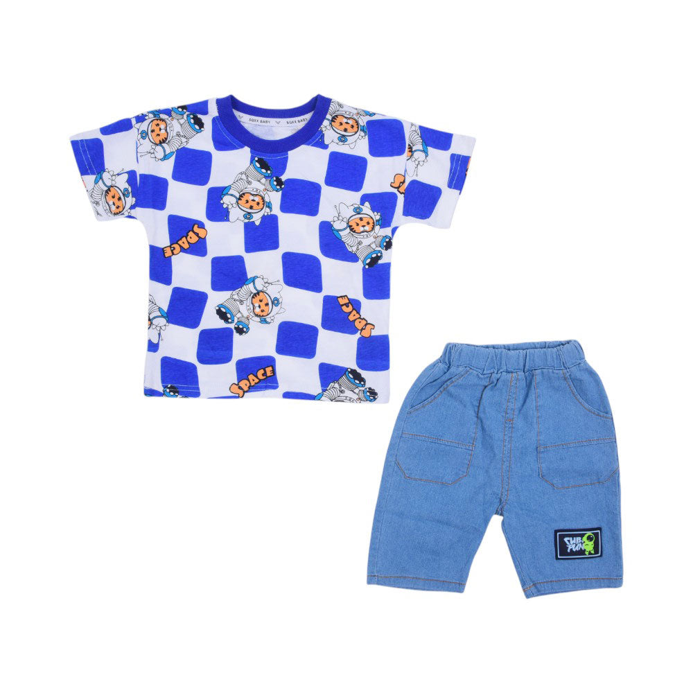 BOY S/S 2PC KNICKER SUIT MZS-25 3-4 YEAR SB-06 W/G