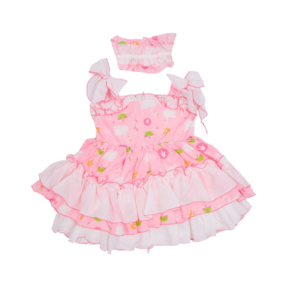 GIRLS S/L 3PC FROCK MZS-25 2-3 YEAR NO8