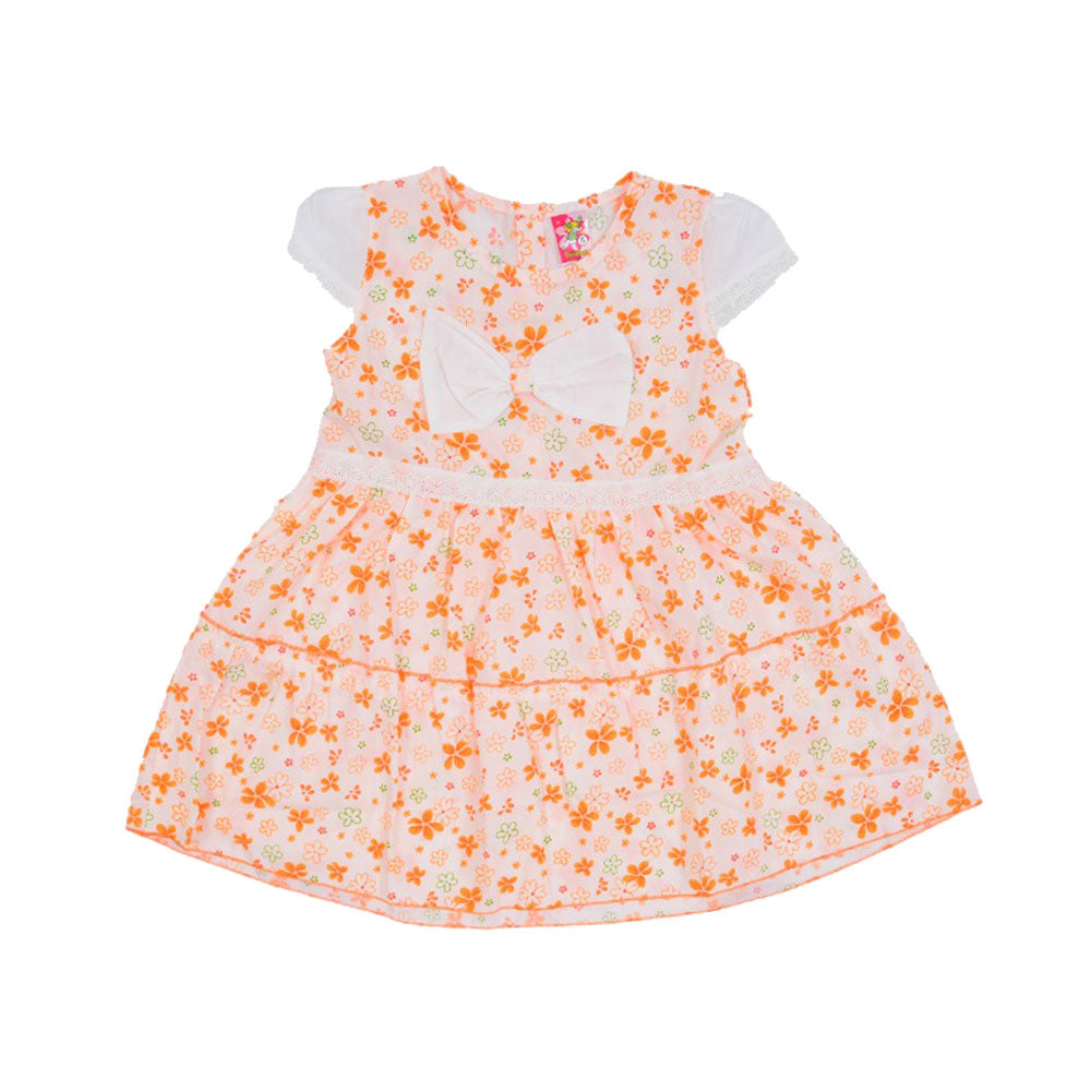 GIRLS CAP SLEEVE 2PC PRINTED FROCK MZS-25 2-3 YEAR NO9