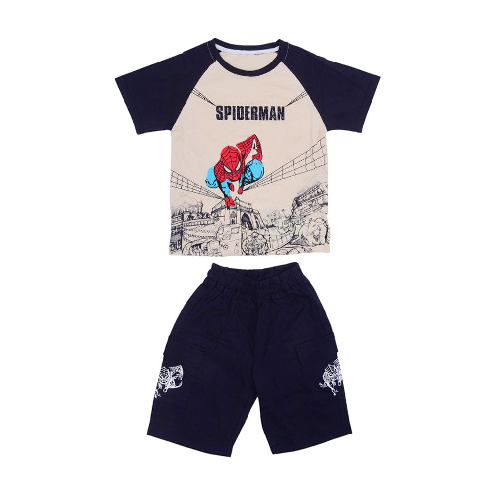 BOYS S/S 2PC KNICKER SUIT MZS-25 5-6 YEAR NO8