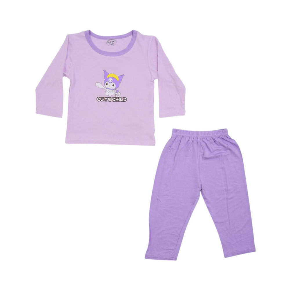 GIRLS L/S 2PC PAJAMA SUIT L/W MZS-25 3-6M IE01 W.G