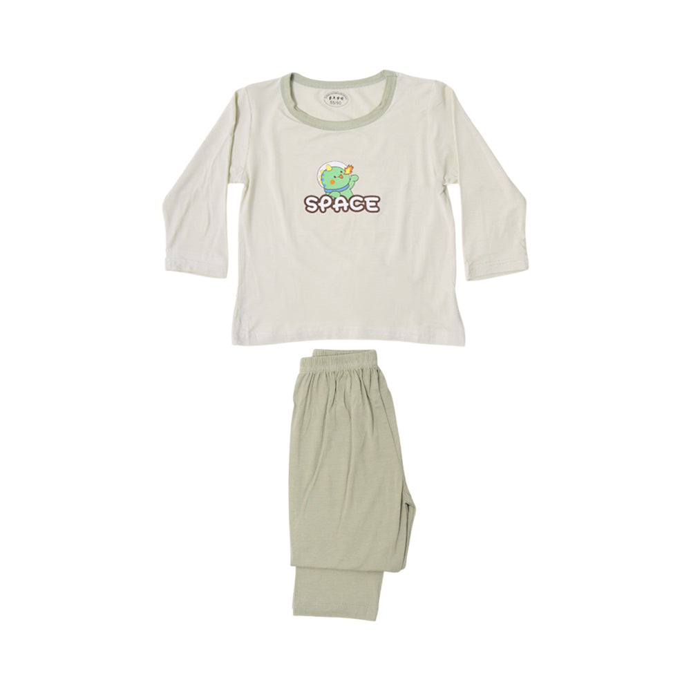 BOYS L/S 2PC PAJAMA SUIT L/W MZS-25 3-6M IE06 W.G