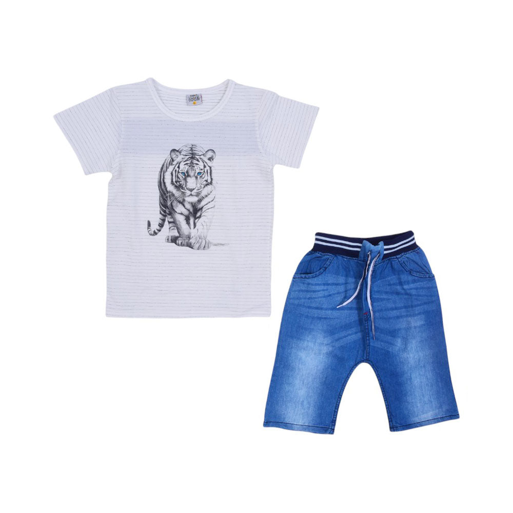 BOY S/S 2PC KNICKER SUIT Y/T MZS-25 12-18M R-01