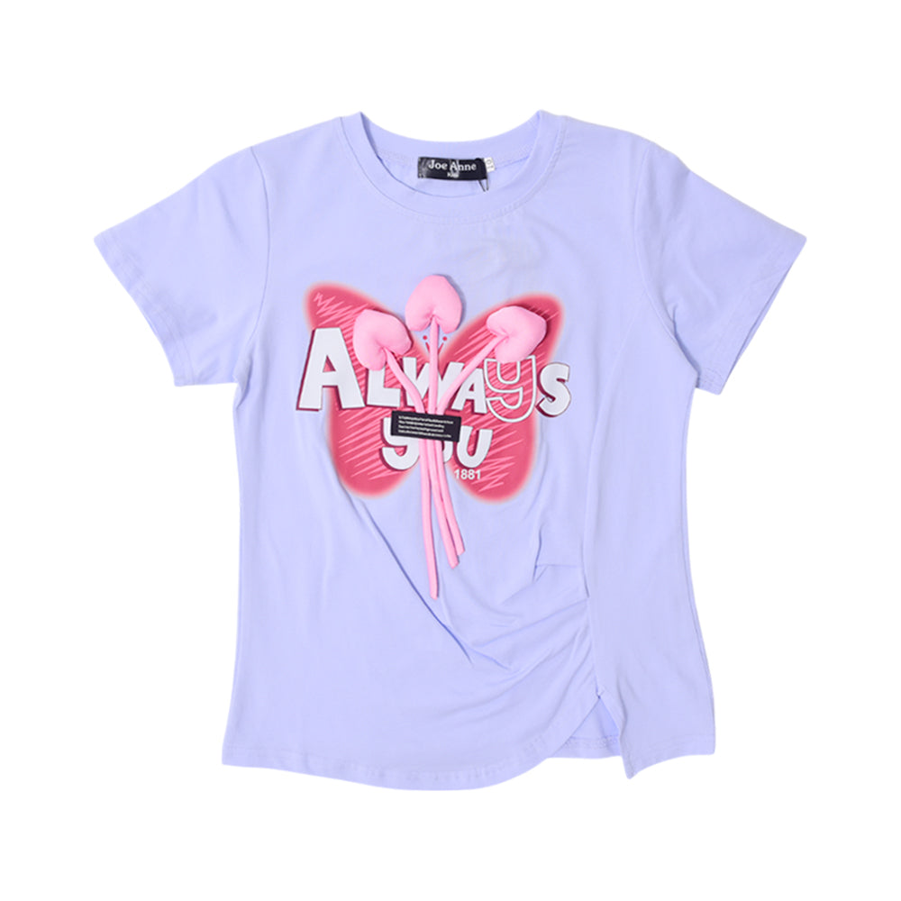 GIRLS S/S BLOUSE Y/T MZS-25 5-6 YEAR 31