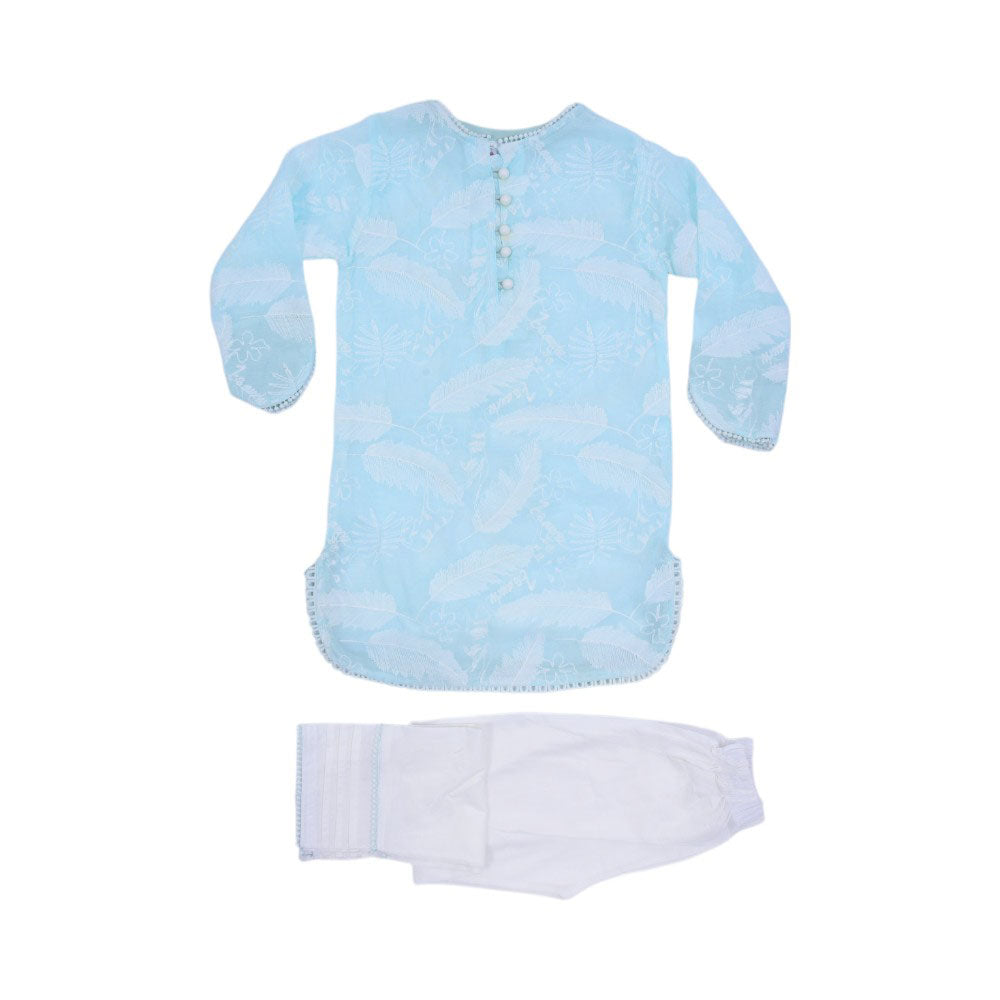 GIRLS 2PC SHALWAR KAMEEZ SUIT MZS-25 6-7 YEAR 88810 AL/B