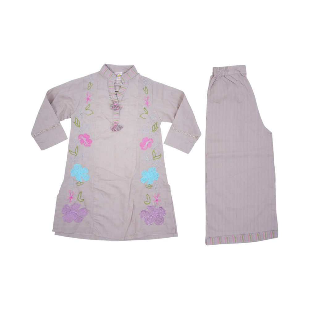 GIRLS 2PC SHALWAR KAMEEZ SUIT MZS-25 6-7 YEAR 4025 AL/B