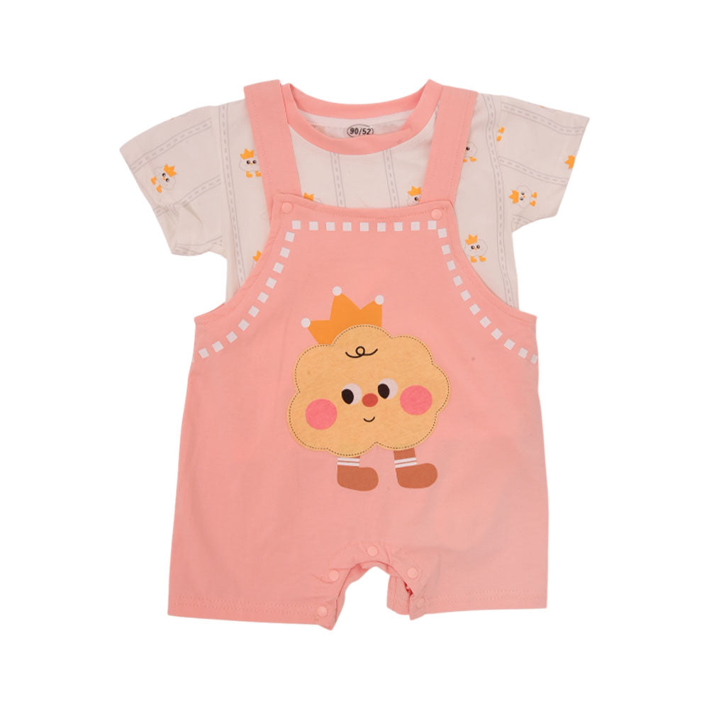 BOYS S/S 2PC ROMPER AHS-25 6-9M 502 Y.T