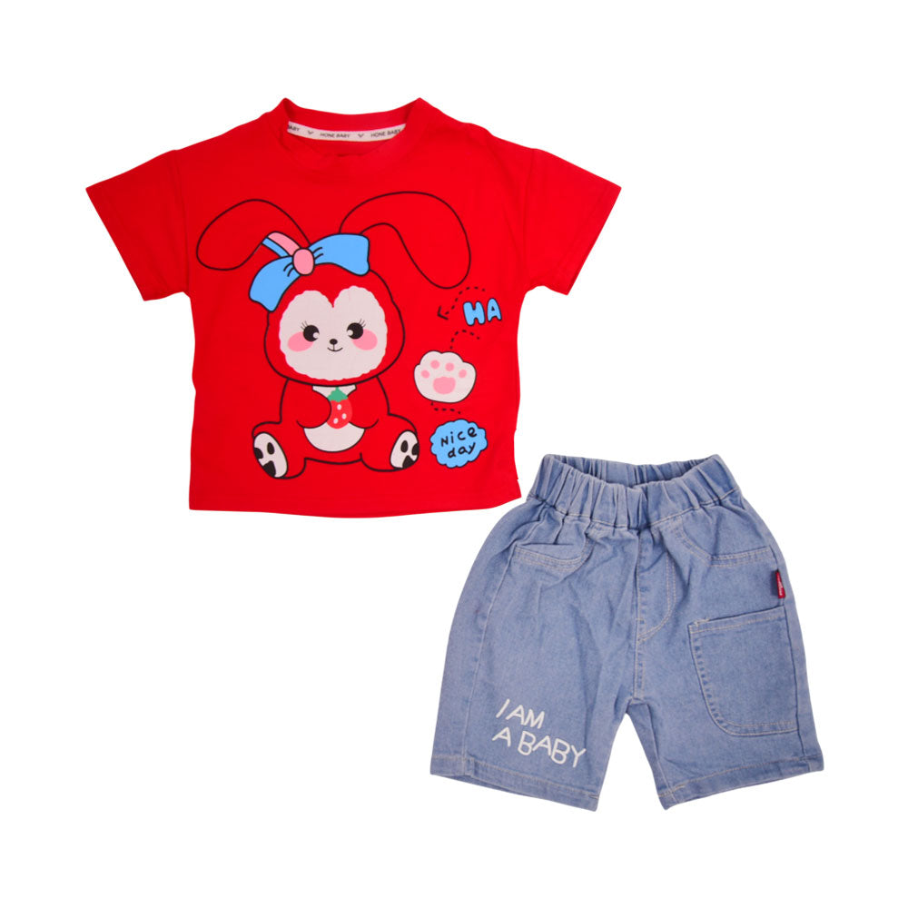 GIRLS S/S 2PC KNICKER SUIT LABUBU KIDS NZS-25 9-12M B-1 A.G