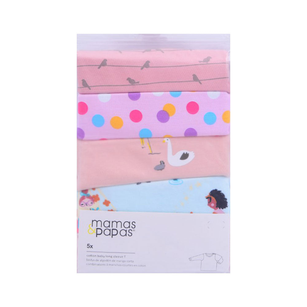 GIRLS L/S 5PC SHIRT MAMAS & PAPAS IRS-25 9-12M SS-1