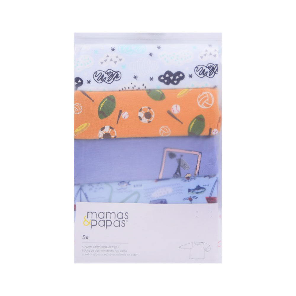 BOYS L/S 5PC SHIRT MAMAS & PAPAS IRS-25 6-9M SS-2