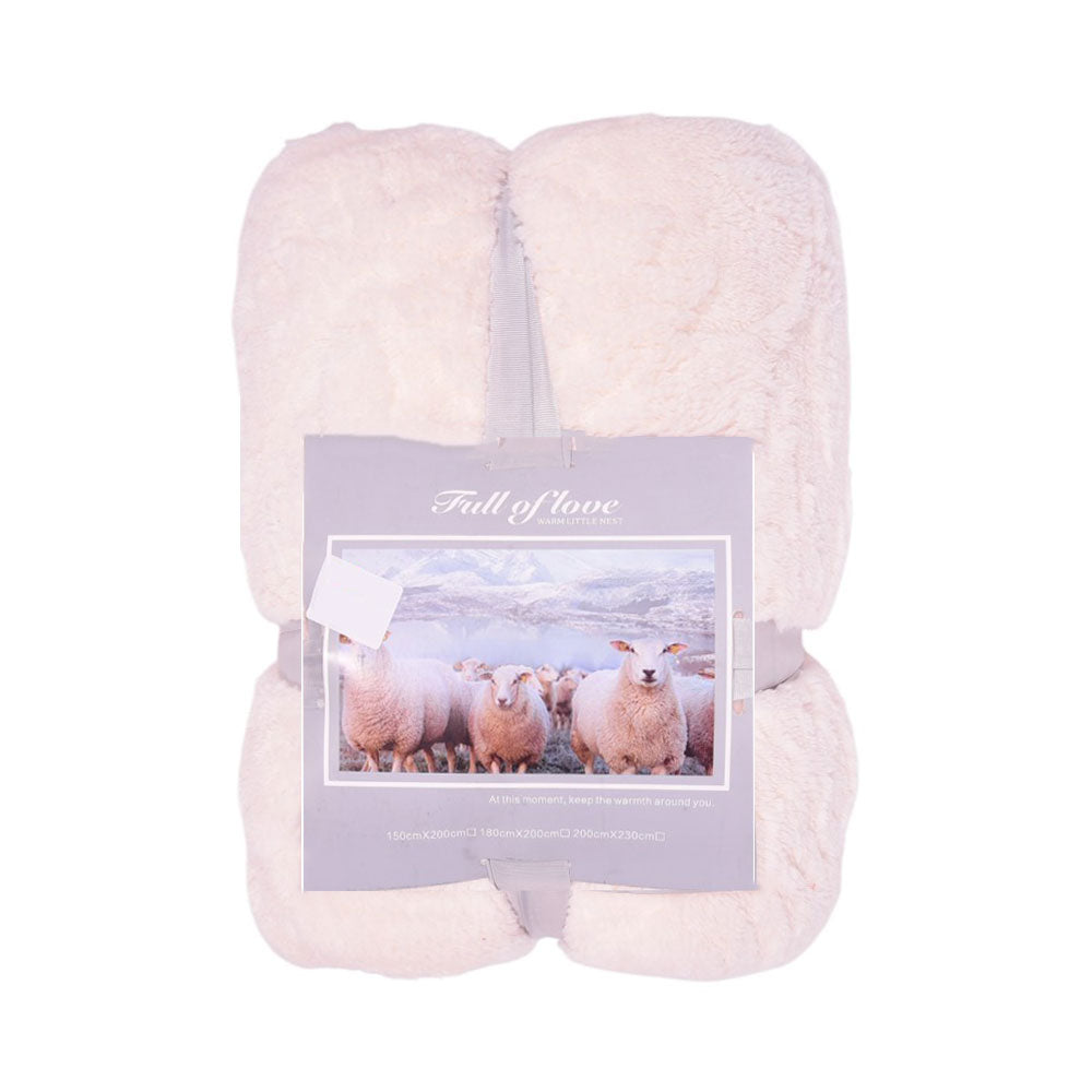 FLEECE BLANKET IR OFF-WHITE 62301-3