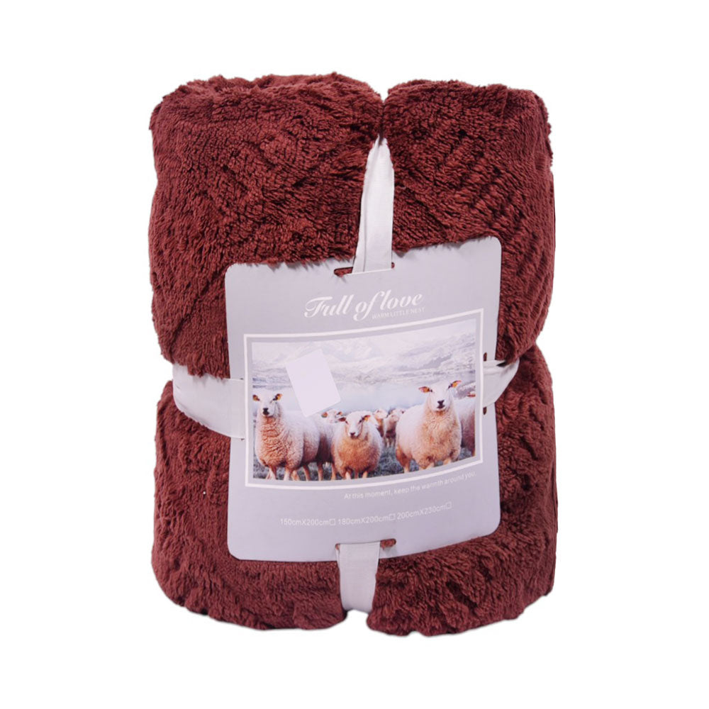 FLEECE BLANKET IR BROWN 62301-3