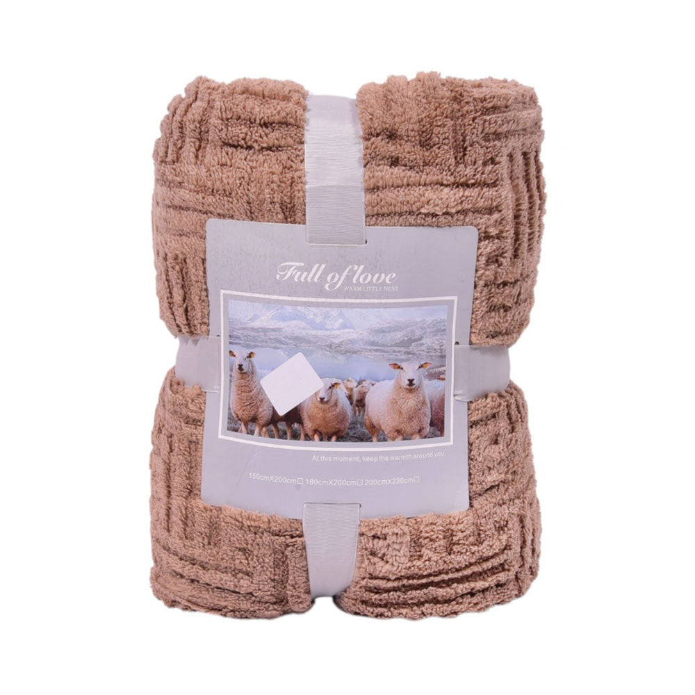 FLEECE BLANKET IR BEIGE 62301-4
