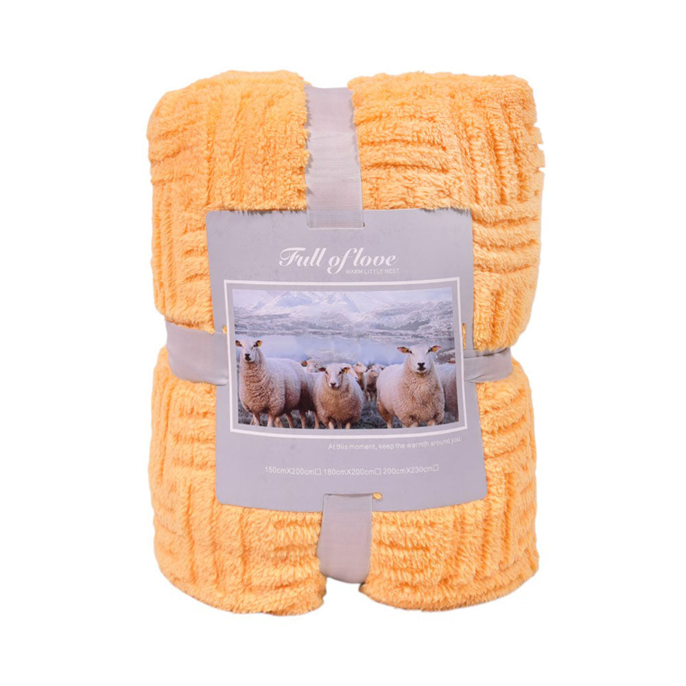 FLEECE BLANKET IR YELLOW 62301-4