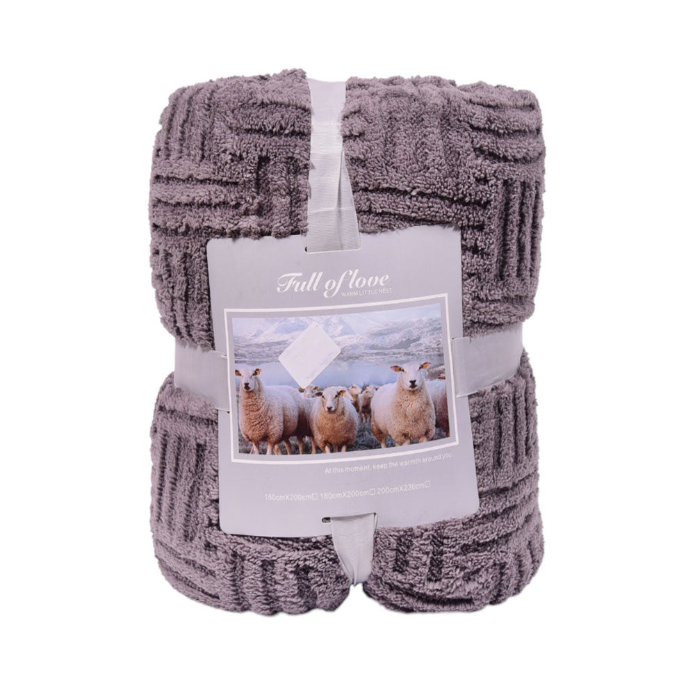 FLEECE BLANKET IR DARK-GREY 62301-4