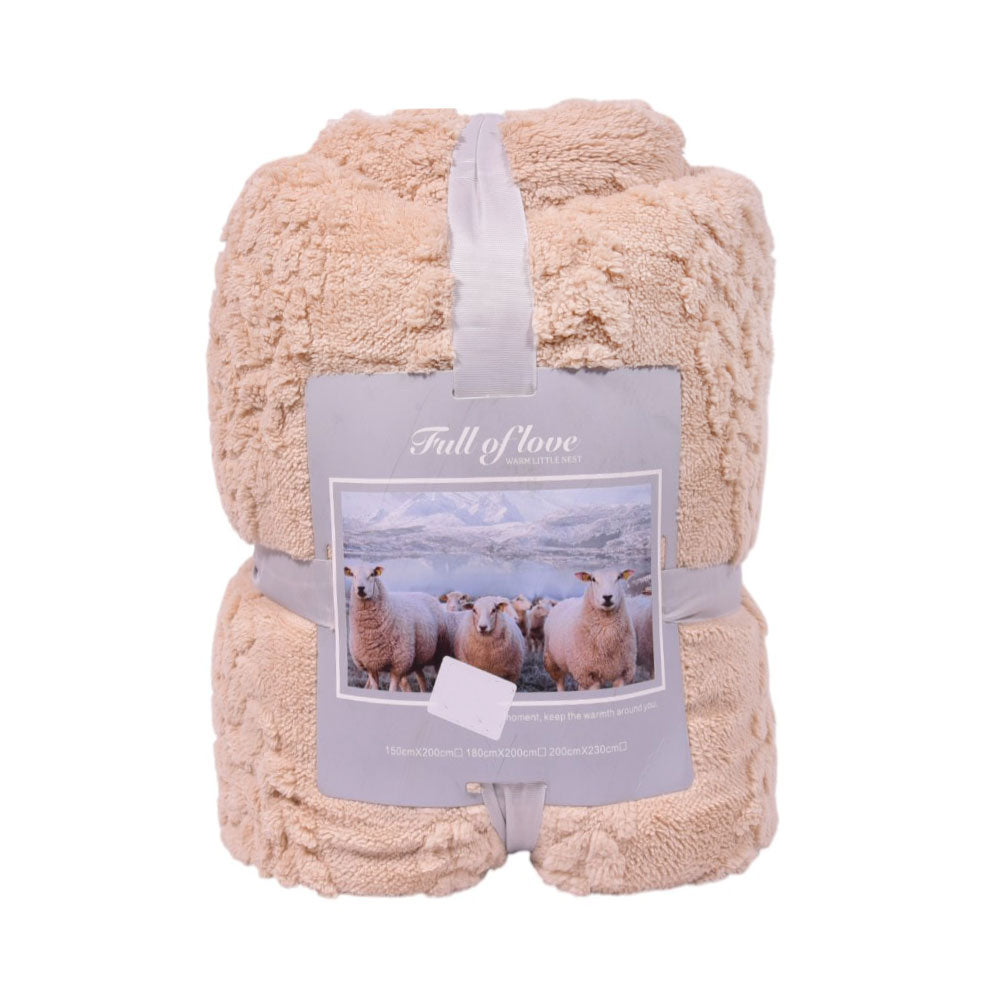 FLEECE BLANKET IR LIGHT-BEIGE 62301-5