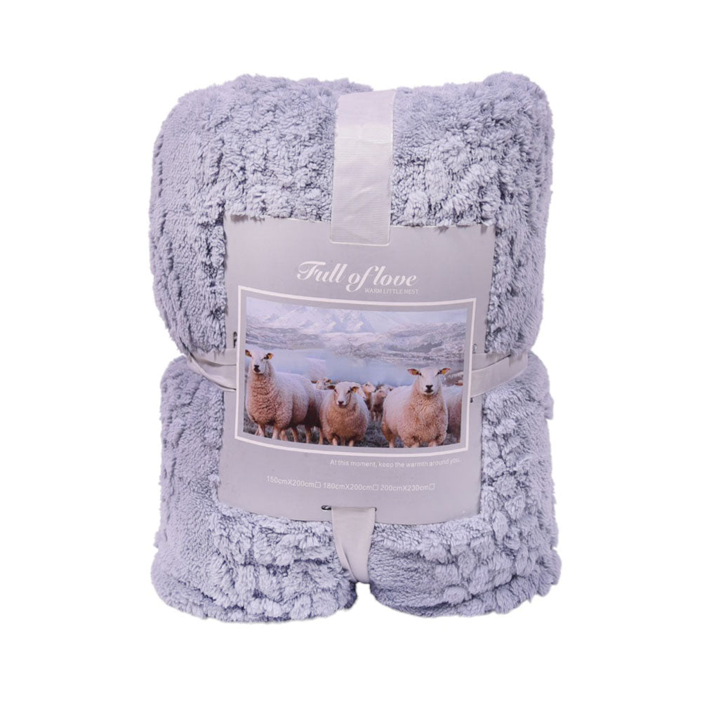 FLEECE BLANKET IR MEDIUM-BLUE 62301-5