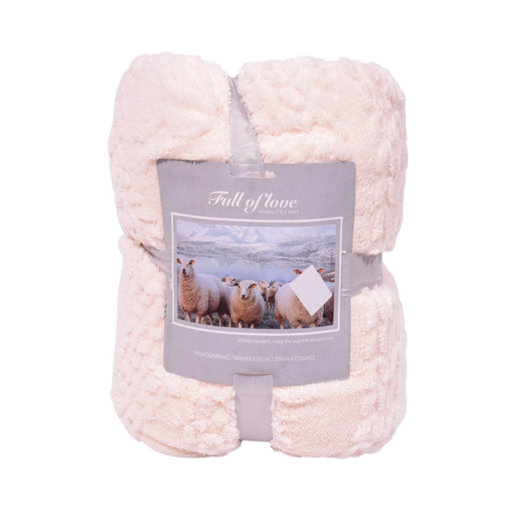 FLEECE BLANKET IR OFF-WHITE 62301-5