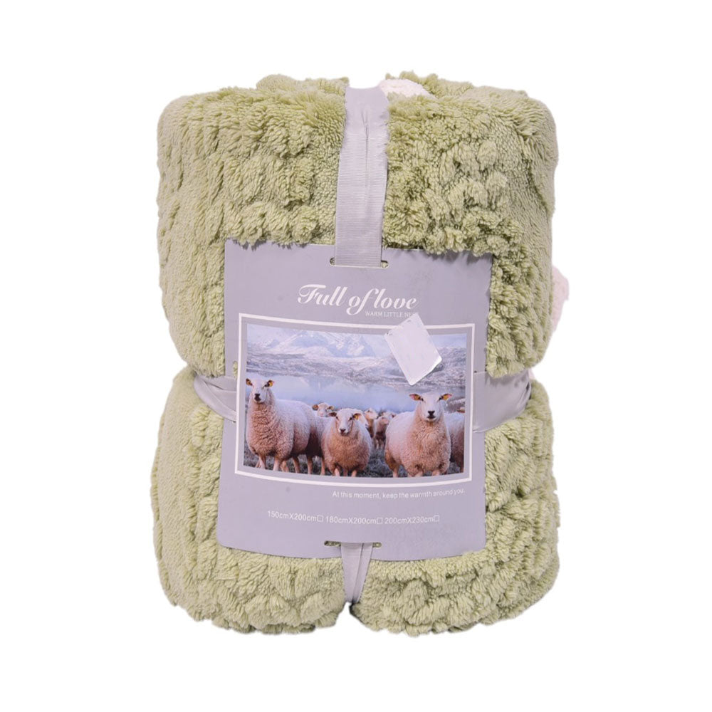 FLEECE BLANKET IR LIGHT-GREEN 62301-5