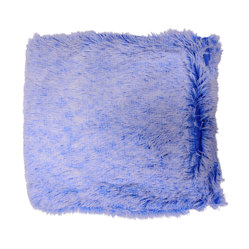 THE CUSHION COVER WOOL SHAGGY 2 TONE BLUE-25