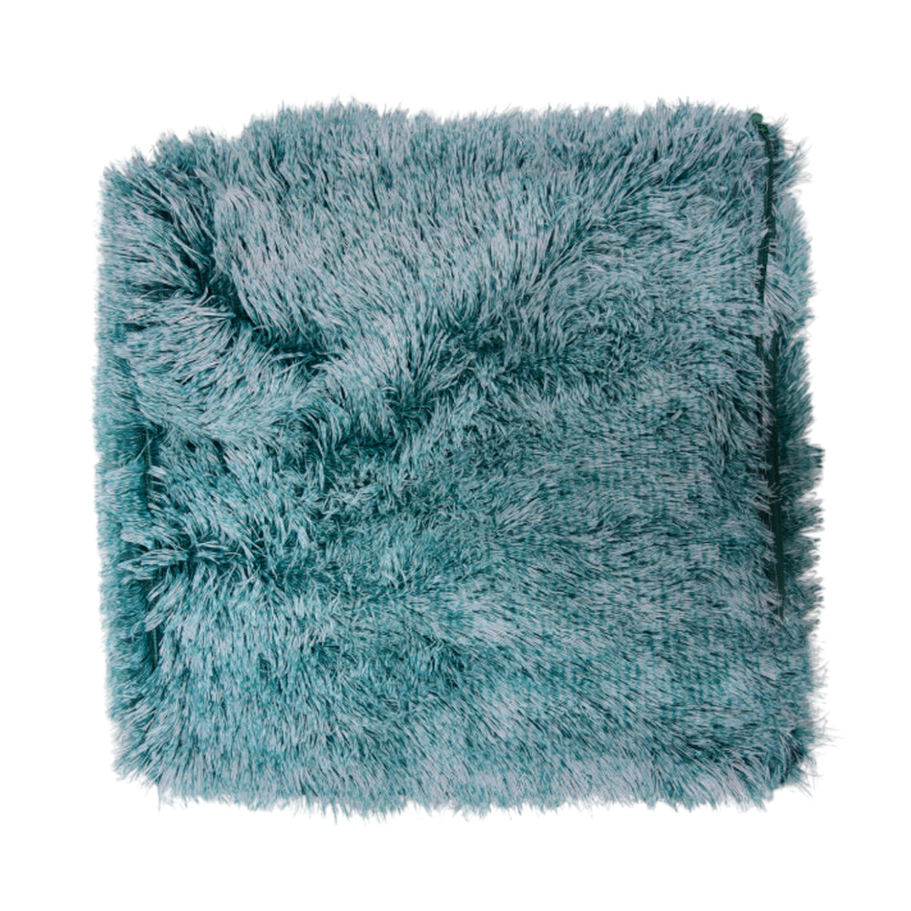 THE CUSHION COVER WOOL SHAGGY 2 TONE GREEN-25