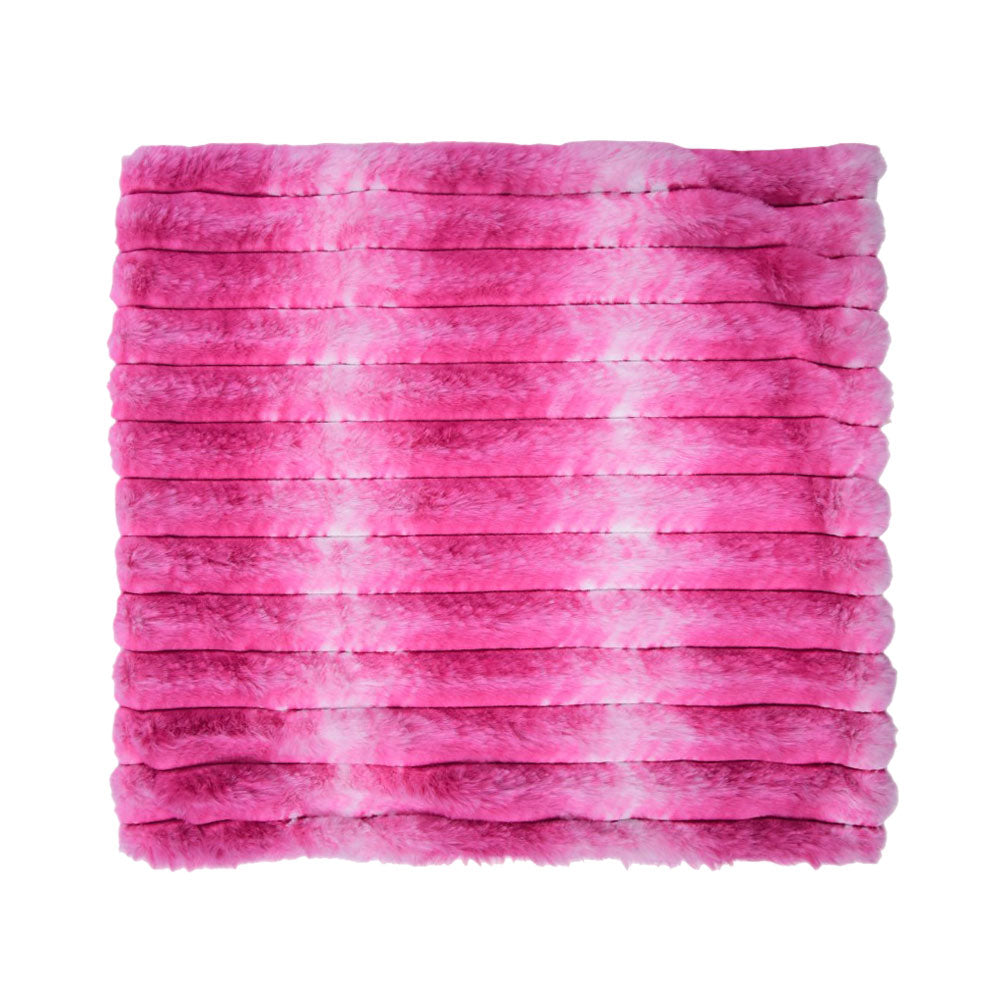 THE CUSHION COVER FAUX FUR TIE N DYE PINK WHITE-25