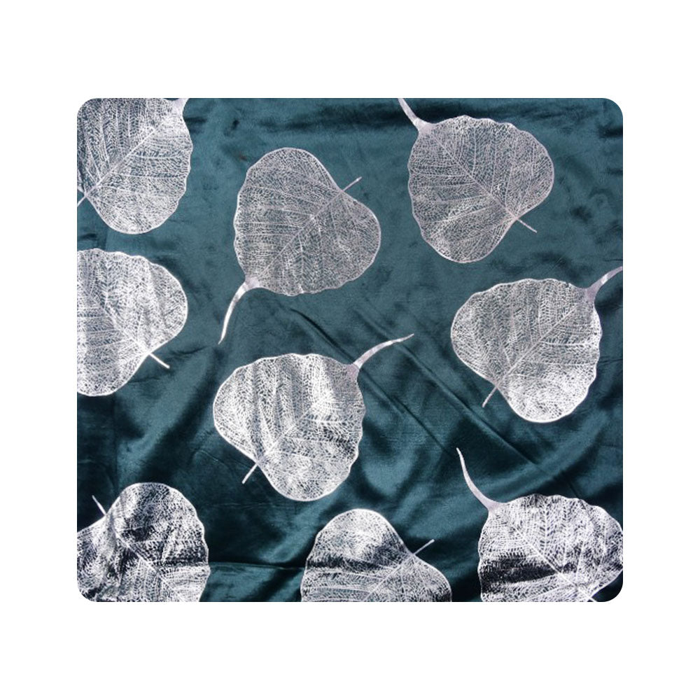THE CUSHION COVER VELVET FOIL PRINT GREEN-25