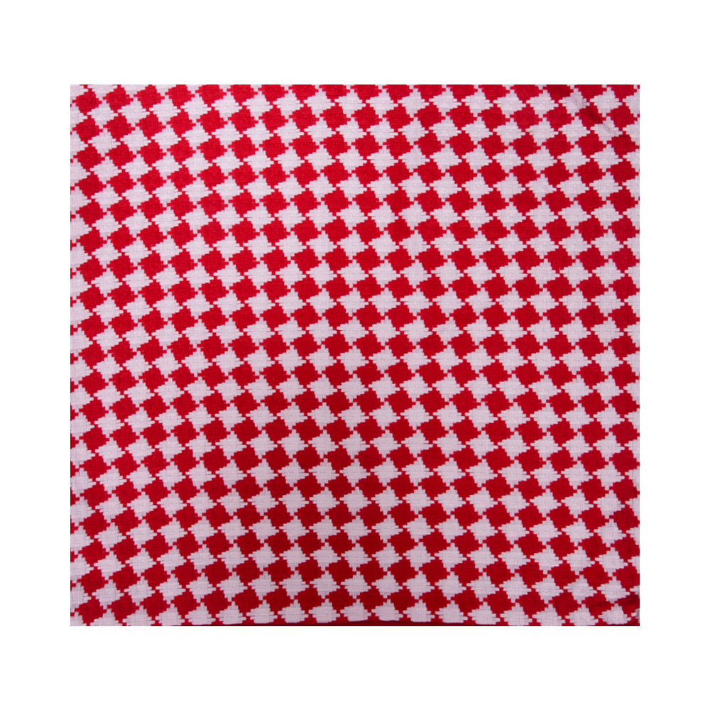 THE CUSHION COVER KHADI STYLE RED-25