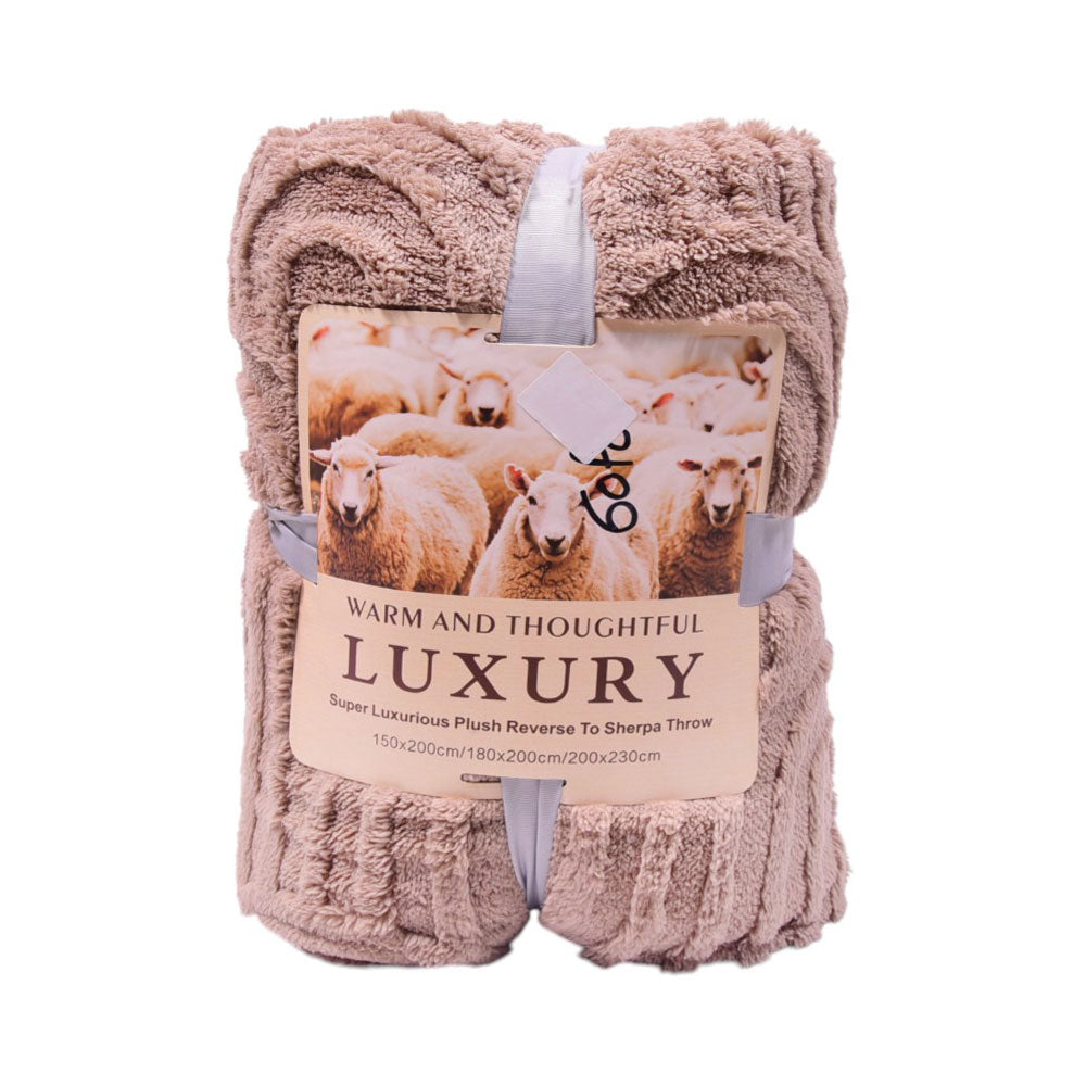 FLEECE BLANKET IR BROWN 62301-6