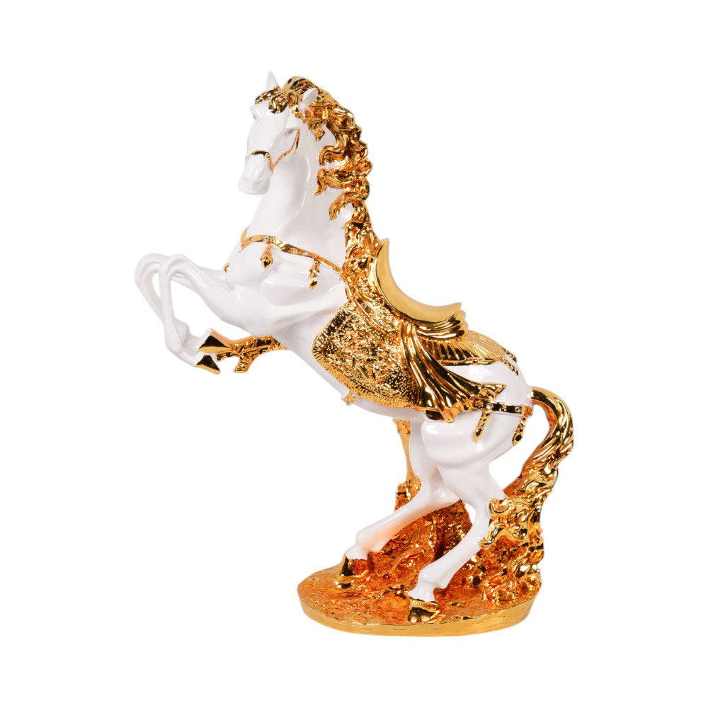 HORSE WHITE & GOLDEN 1129