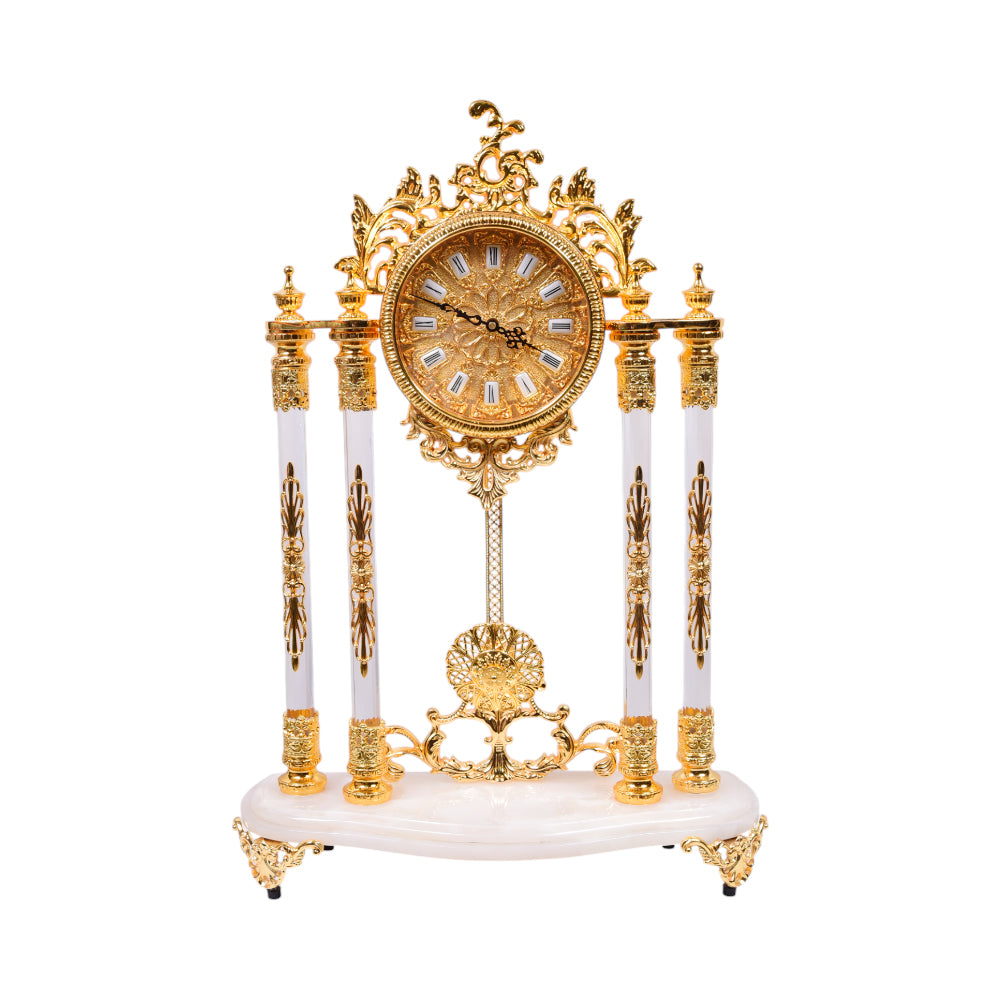 CLOCK METAL GOLDEN IR TCD-555