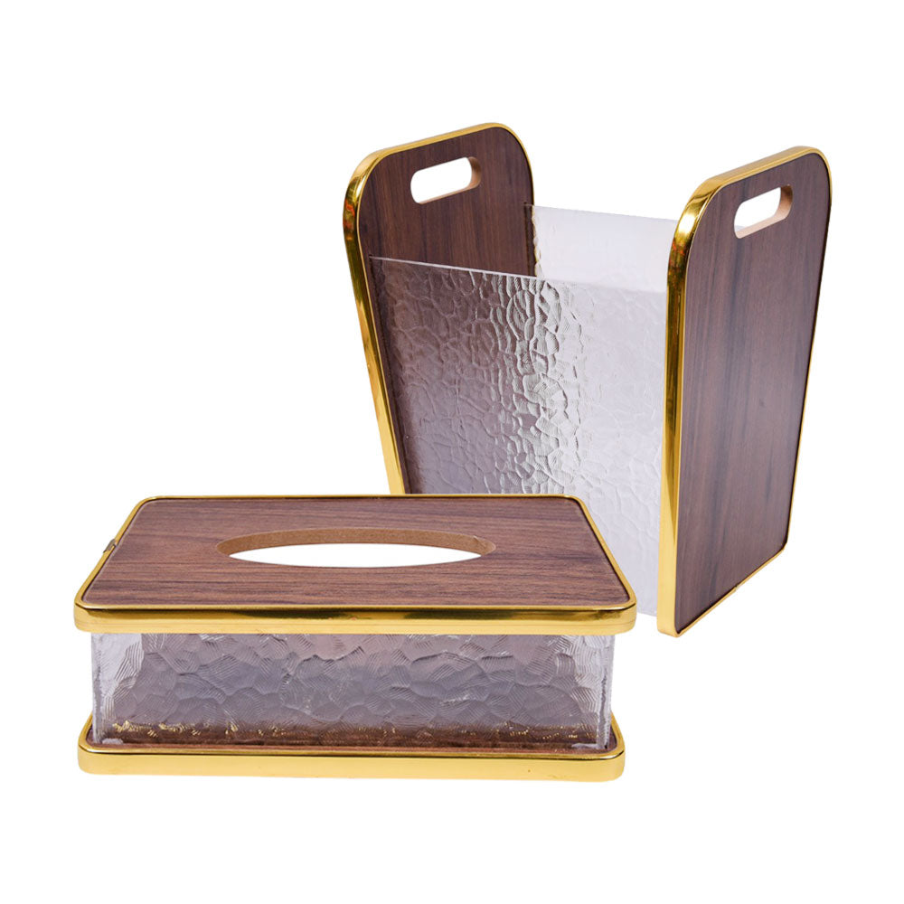 DUSTBIN & TISSUE BOX SET DUA003