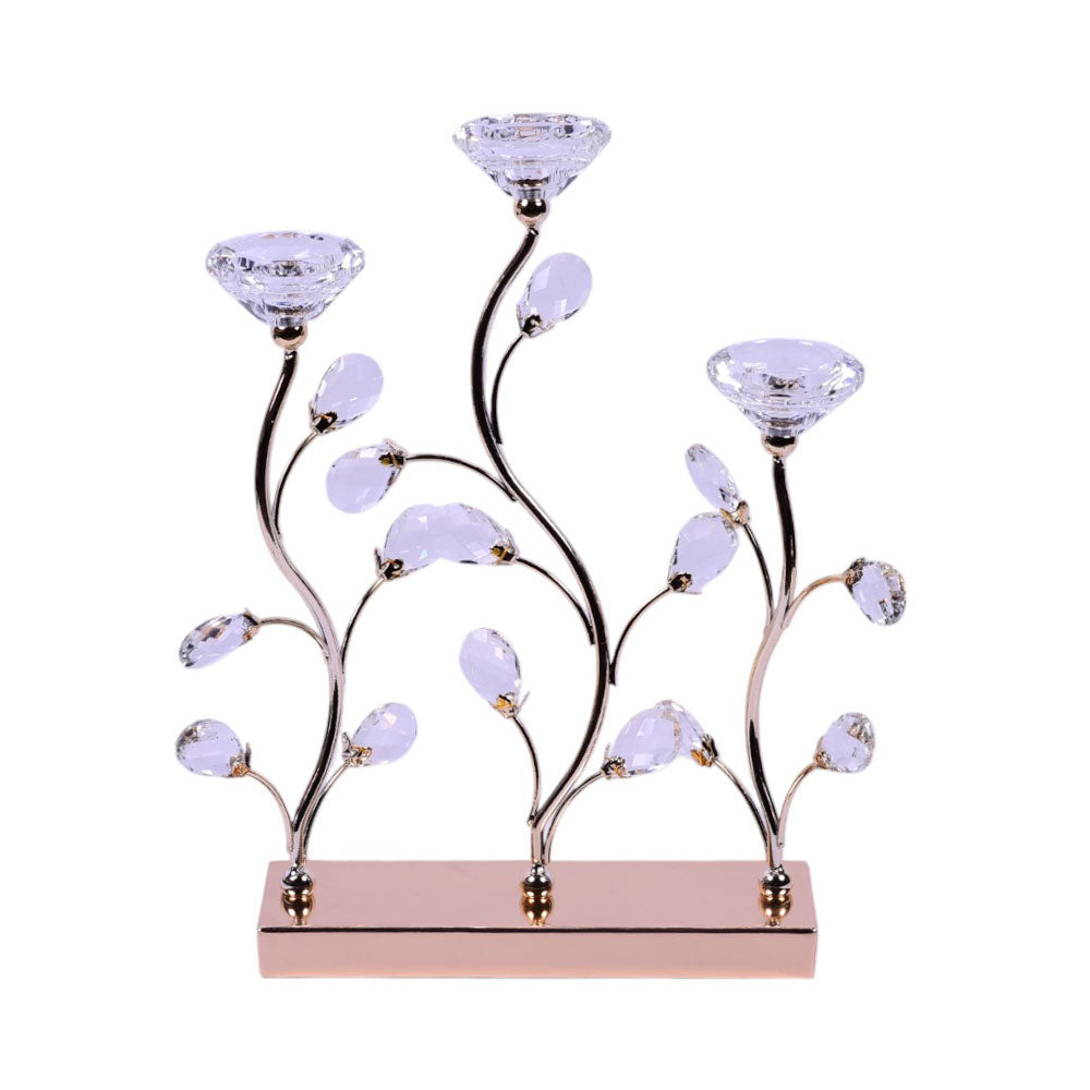 CANDLE STAND CRYSTAL GL JX3419A