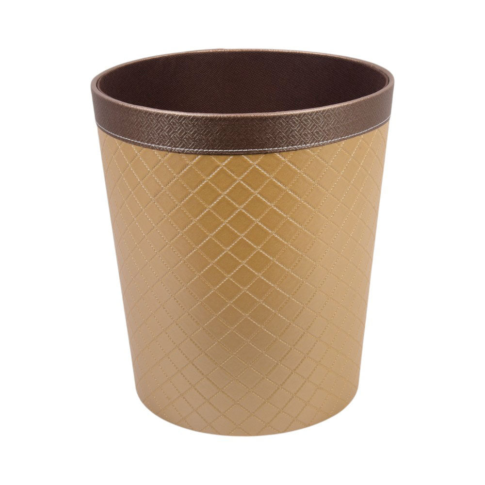 DUSTBIN LEATHER CUT STITCH GOLDEN