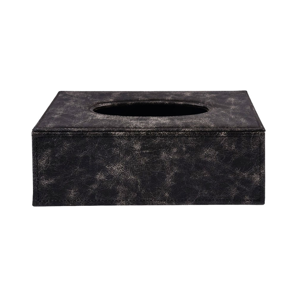 TISSUE LEATHER BOX VINTAGE OFFWHITE