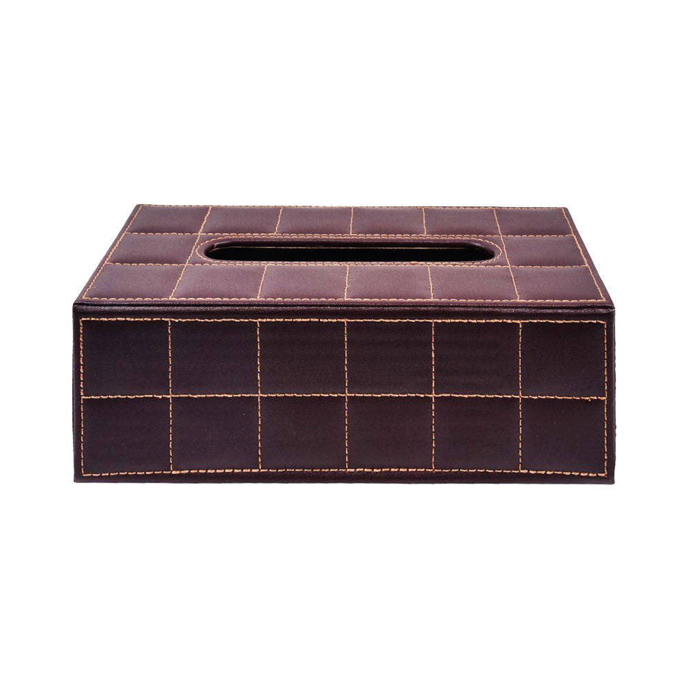 TISSUE BOX LEATHER CUSHION