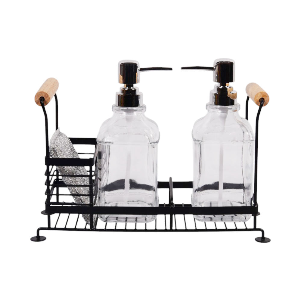 SOAP DISPENCER WITH STAND BLACK KD42-045B