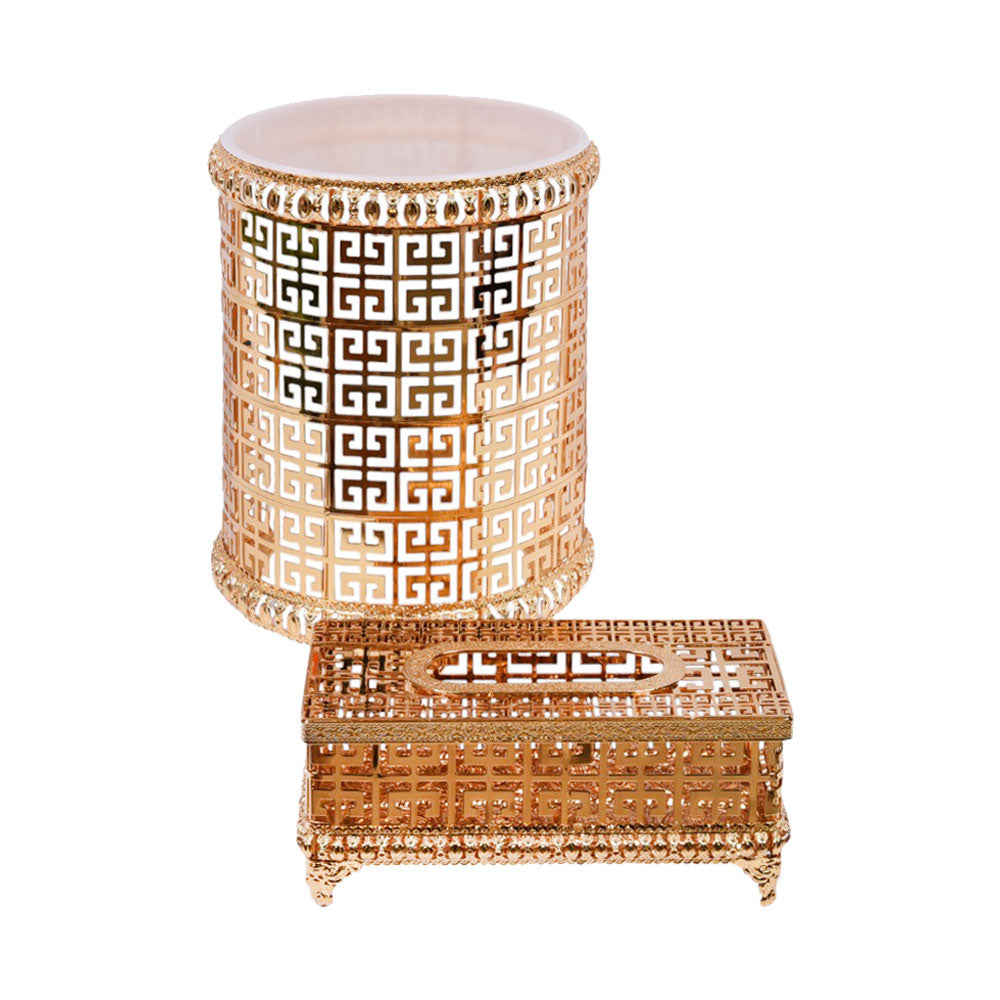 DUSTBIN & TISSUE BOX SET IR HY2011A/B