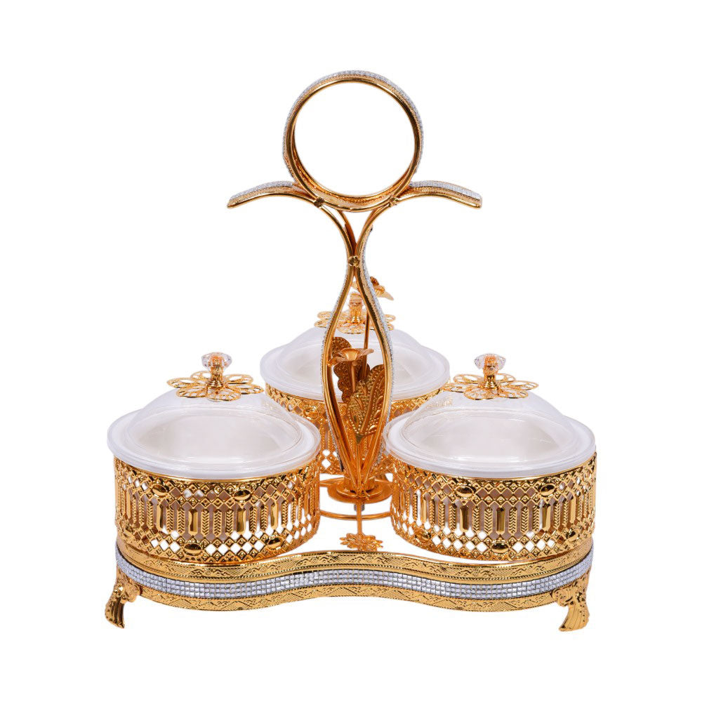 DRYFRUIT DISH GOLDEN IR HY8067-3