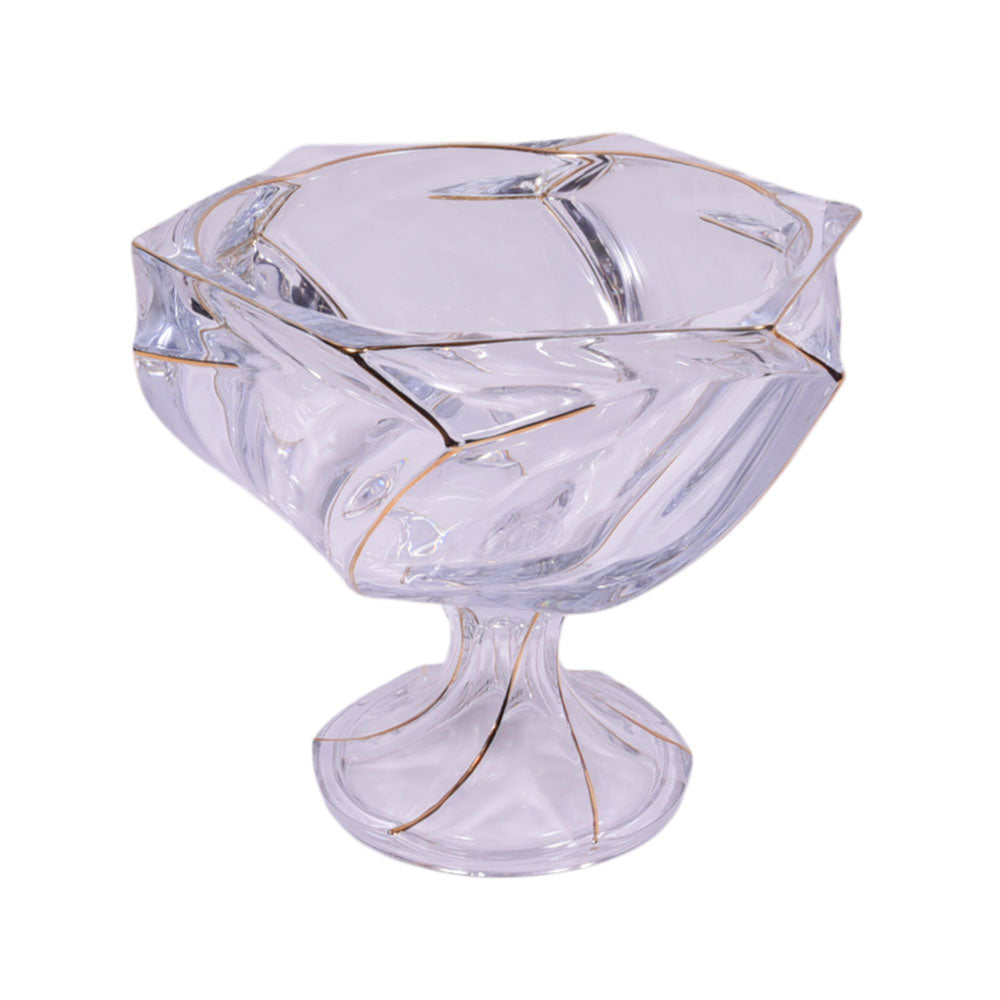 BOWL CRYSTAL GOLDEN 0640-14