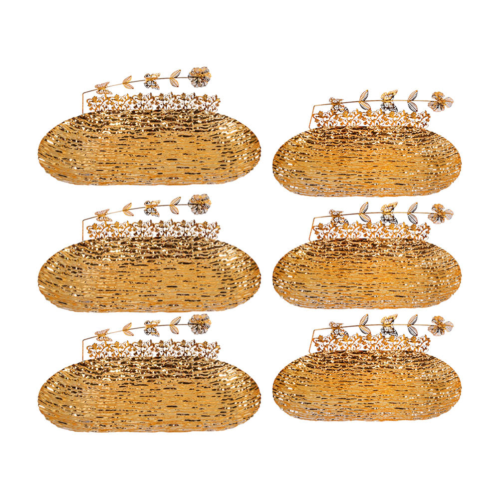 BASKET GOLDEN 6PC SET IR 6842-1