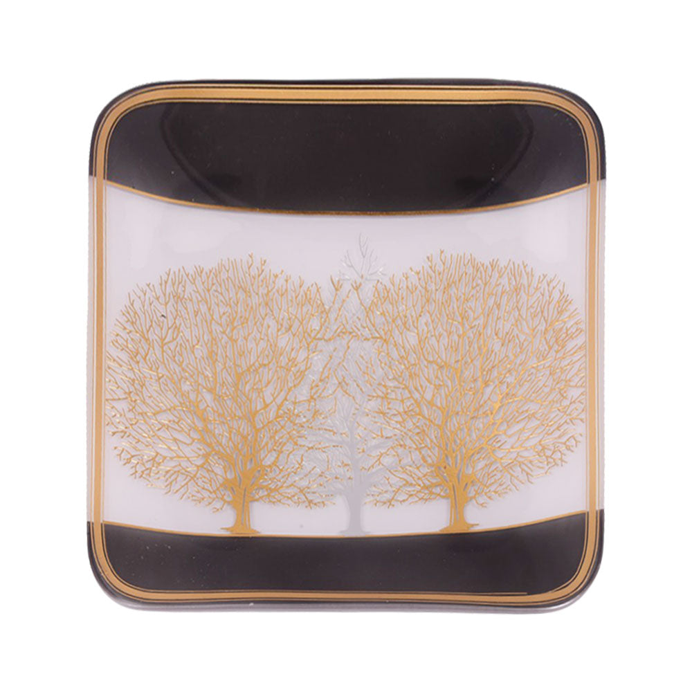 DISH CRYSTAL BRASS IR MS-A135-86022 JS1318-D25-5