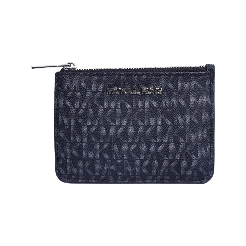 MK JETSET TRAVEL CARDHOLDER SM TZ COIN POUCH 35H9STVP1B BLAC