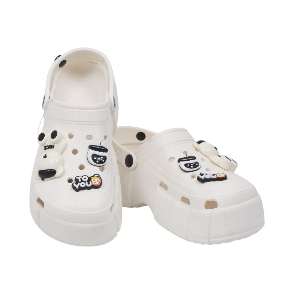 LADIES CROCS IR 35-40 WHITE EVA-E933+2