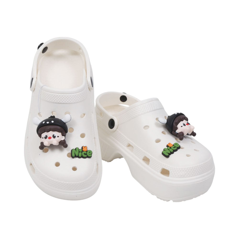 LADIES CROCS IR 35-40 WHITE EVA-E935+2