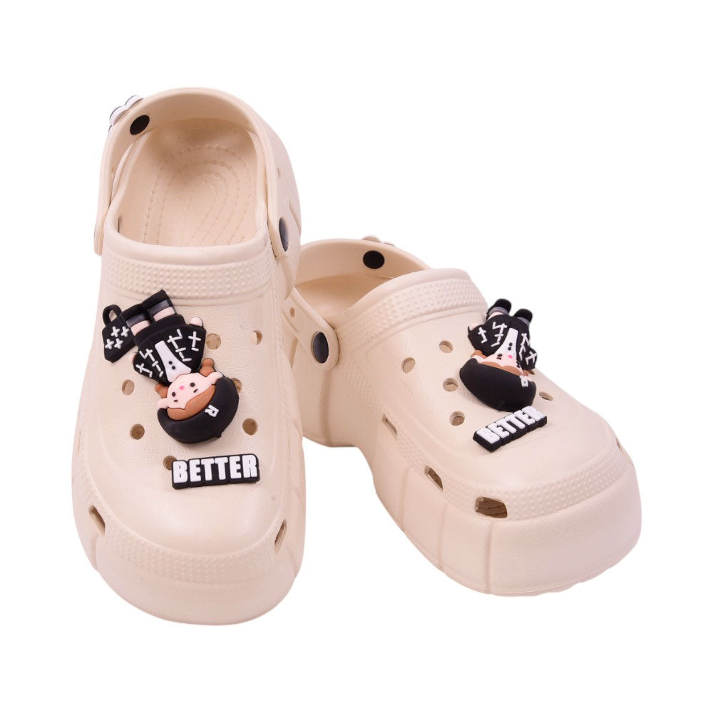 LADIES CROCS IR 35-40 BEIGE EVA-E933+5